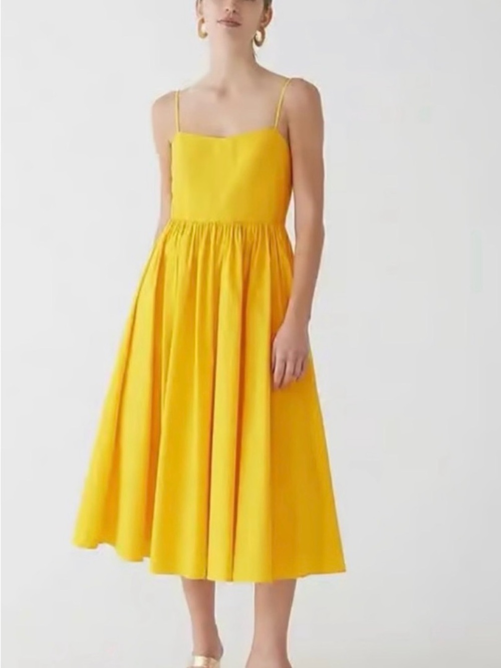 J. Crew Sunny Yellow Spaghetti-Strap Girls' Dress